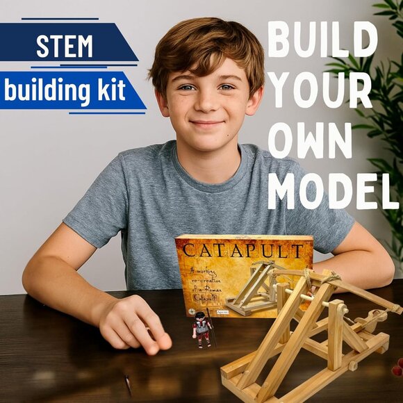 NEW Pathfinders Medieval Catapult Trebuchet Siege Engine Catapult Building Set K - Picture 5 of 14